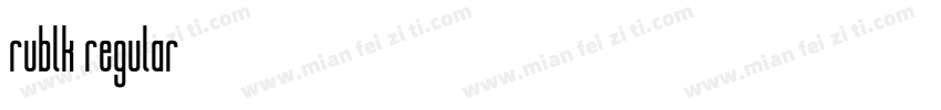 rublk regular字体转换
